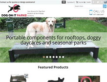 Tablet Screenshot of dog-on-it-parks.com